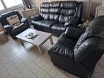 Canapé 3 places + 2 fauteuils individuels avec relax, Enlèvement, Utilisé, Autres matériaux, Simili cuir