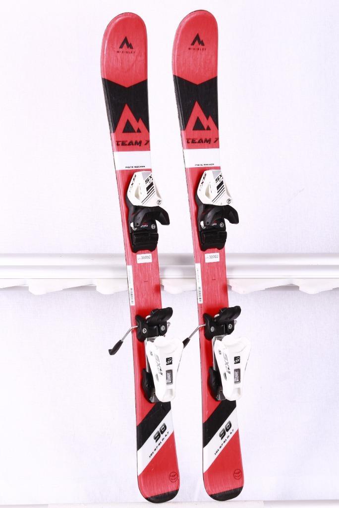 90 kinder ski's MCKINLEY TEAM 7, red, grip walk, Sport en Fitness, Skiën en Langlaufen, Gebruikt, Ski's, Ski, Carve, Minder dan 100 cm