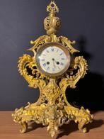 (50) Antieke Franse Bronzen Regency Stijl Pendule ca.1880, Antiek en Kunst, Antiek | Klokken, Ophalen of Verzenden