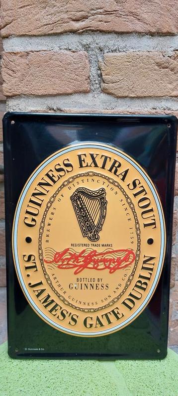 Reclamebord Guinness extra stout, Verzamelen, Ophalen of Verzenden, Nieuw, Reclamebord