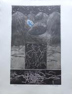 ALBERT DANIELS / KUNSTMAP 3x3 / KLEURETS / 65x50cm SIG, Antiek en Kunst, Kunst | Litho's en Zeefdrukken, Ophalen of Verzenden