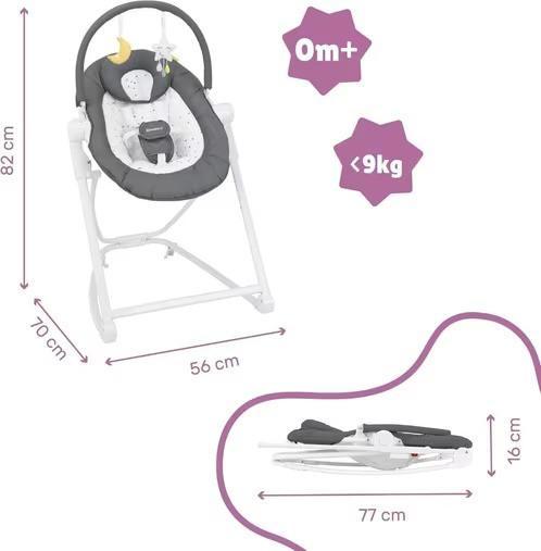 Balancelle (ou transat fixe) Badabulle, Enfants & Bébés, Relax bébé, Utilisé, Siège de balançoire, Autres marques, Avec ceinture(s)