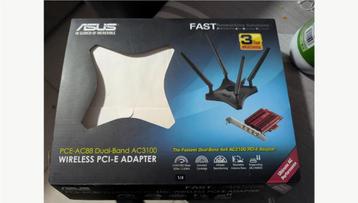 ASUS PCE-AC88 Dual-Band pci-e netwerkkaart AC3100 beschikbaar voor biedingen