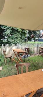 Cafe stoelen en plooitafels, Tuin en Terras, Gebruikt, Ophalen