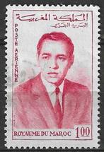 Marokko 1962 - Yvert 107PA - Koning Hassan - 1,00 d. (ST), Timbres & Monnaies, Timbres | Afrique, Maroc, Affranchi, Envoi