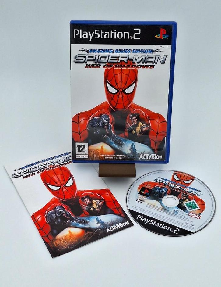 Spiderman Web of Shadows Playstation 2 Compleet PAL, Games en Spelcomputers, Games | Sony PlayStation 2, Zo goed als nieuw, Avontuur en Actie