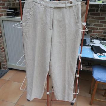 Broek beige linnen 1961 Milano mt 38 (it 42) disponible aux enchères