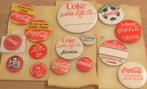 Verzameling 15 verschillende oude Coca Cola buttons, Verzamelen, Speldjes, Pins en Buttons, Ophalen of Verzenden, Button, Zo goed als nieuw