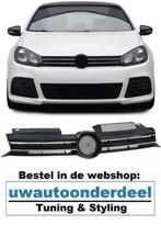 Grill Glans Zwart Chrome Bies R20 Look Geschikt voor VW Golf, Verzenden