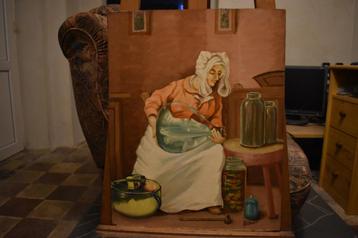 Schilderij gesigneerd door kunstenaar, M, Corradini Schilder beschikbaar voor biedingen