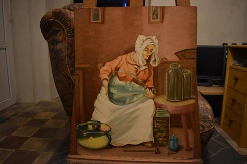 Schilderij gesigneerd door kunstenaar, M, Corradini Schilder, Antiek en Kunst, Kunst | Schilderijen | Modern, Ophalen