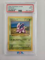 Pokemon psa 9 nidoran grey stamp 1st edition shadowless, Ophalen of Verzenden, Zo goed als nieuw