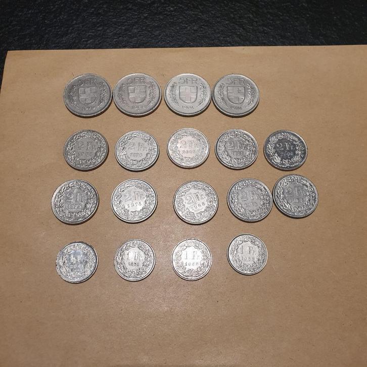 Lot 89 munten Confederation Helvetia (Zwitserland), Postzegels en Munten, Munten | Europa | Niet-Euromunten, Setje, Overige landen