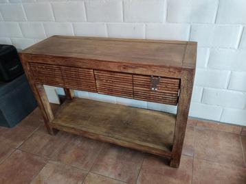 Teak meubels tv kast+ commode, Enlèvement, Comme neuf