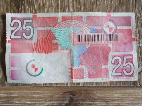 Bankbiljet 25 gulden, Postzegels en Munten, Bankbiljetten | Nederland, Los biljet, 25 gulden, Ophalen of Verzenden