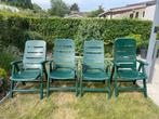 Te koop verstelbare tuinzetels, Tuin en Terras, Tuinstoelen, Ophalen, Zo goed als nieuw, Plastic, Inklapbaar