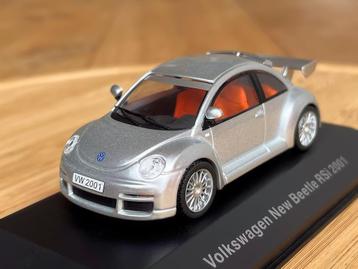 SUPERDEAL Volkswagen New Beetle RSi 2001 zilver 1:43 VW R32 beschikbaar voor biedingen