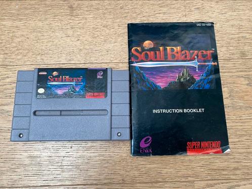 Soul Blazer avec manuel (USA/NTSC), Consoles de jeu & Jeux vidéo, Jeux | Nintendo Super NES, Enlèvement ou Envoi