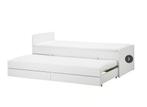 Uitschuifbaar bed Ikea, Maison & Meubles, Chambre à coucher | Lits, 90 cm, Queen size, Comme neuf, Enlèvement
