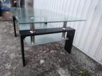 Woonkamer tafel, Huis en Inrichting, Tafels | Salontafels, 50 tot 100 cm, Glas, Gebruikt, Rechthoekig