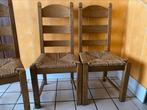 Massief eiken stoelen, Huis en Inrichting, Stoelen, Ophalen, Zo goed als nieuw