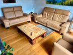 Lederen kwaliteitssalon 3+2+1 zit in 2 relaxposities, Huis en Inrichting, Zetels | Complete zithoeken, Ophalen, Zo goed als nieuw