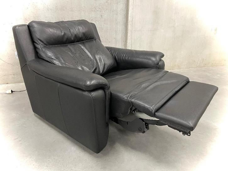 Leder relax zetel / NIEUWSTAAT, Huis en Inrichting, Fauteuils, Zo goed als nieuw, Leer, Ophalen