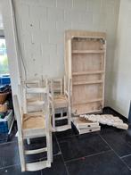 Elegante witte tafel en 6 stoelen, Huis en Inrichting, Ophalen, Wit