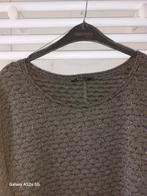 Pull dame taille médium neuf kaki et fil doré pour fêtes, Enlèvement, Comme neuf