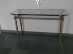 Glazen bijzettafel, Huis en Inrichting, 75 cm of meer, Rechthoekig, Ophalen, 45 tot 60 cm