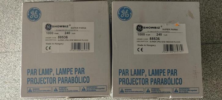 PAR64 1000W 240V, Muziek en Instrumenten, Licht en Laser, Nieuw, Overige typen, Ophalen