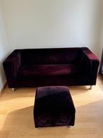 Sofa met poef, Huis en Inrichting, Ophalen, Gebruikt, Stof