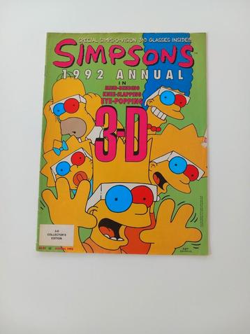 Simpsons 1992 Annual 3-D Collector's edition 