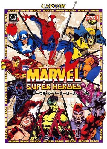 Capcom Marvel Superheroes Retro videogame Poster disponible aux enchères