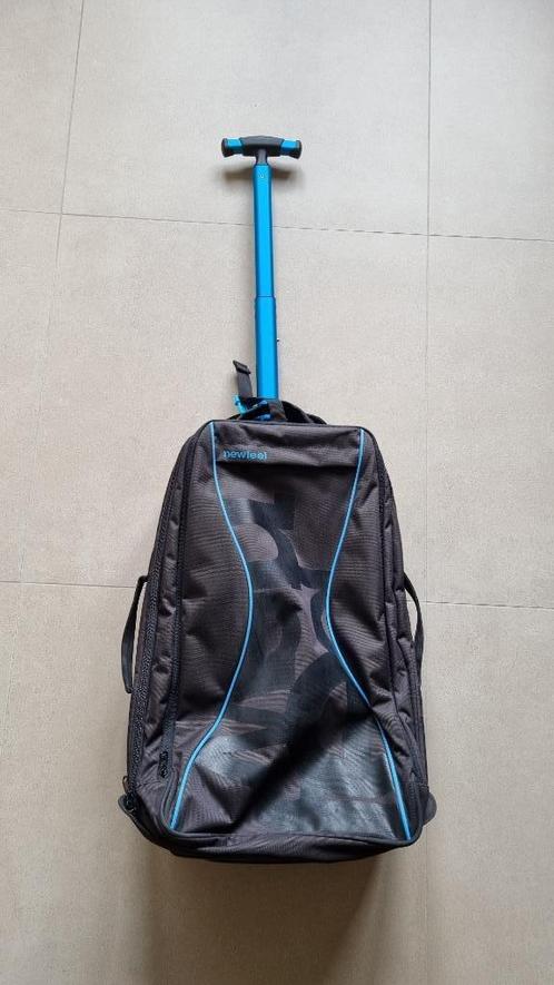 Trolley/rugzak Newfeel, Handtassen en Accessoires, Tassen | Reistassen en Weekendtassen, Zo goed als nieuw, Zwart, Uitschuifbare handgreep