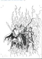 Originele cover Rode Ridder 211 Het vuur e/d maagd, Enlèvement ou Envoi, Autres personnages, Neuf, Image, Affiche ou Autocollant