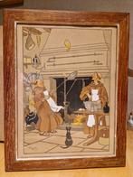 Litho Harry Elliott paters pannenkoeken bakken, Antiek en Kunst, Ophalen of Verzenden