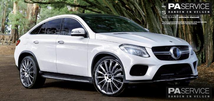 Nw 22 inch GMP Stellar Mercedes GLE Coupe set inc Conti TPMS, Auto-onderdelen, Banden en Velgen, Banden en Velgen, Zomerbanden