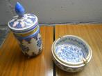Antieke asbak en tabakspot., Antiek en Kunst, Antiek | Woonaccessoires, Ophalen of Verzenden