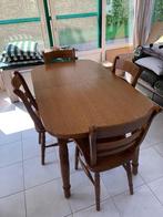 Eettafel met 6 stoelen - Af te halen in Lummen, Ovale, 50 à 100 cm, Enlèvement, 150 à 200 cm
