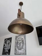 Industriële hanglamp met Philips wiz filament lamp, Ophalen, Zo goed als nieuw, Hout