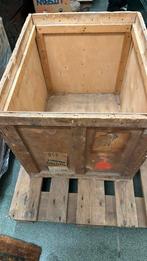 Houten kist - oude opbergkist, Ophalen, Gebruikt, 40 tot 60 cm, 50 tot 75 cm
