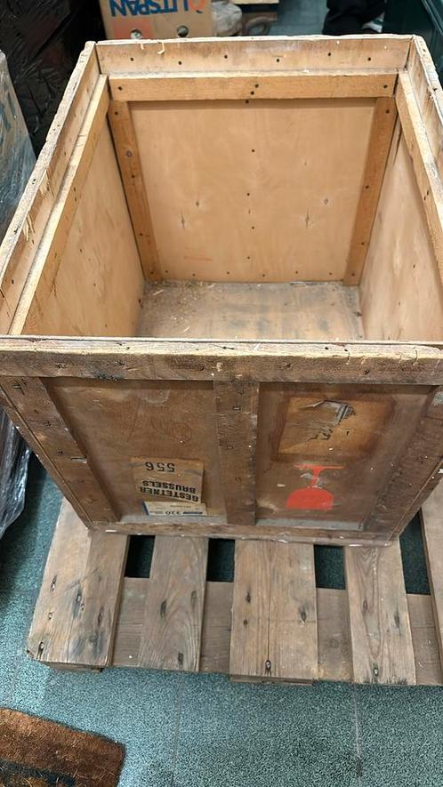 Houten kist - oude opbergkist, Doe-het-zelf en Bouw, Kratten en Dozen, Gebruikt, Bak of Kist, 50 tot 75 cm, 50 cm of meer, 40 tot 60 cm