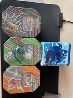 Vier prachtige sealed tins!, Hobby en Vrije tijd, Verzamelkaartspellen | Pokémon, Ophalen of Verzenden