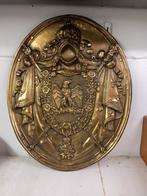 Keizerlijke notaris plaat Napoleon 3 ( 19 de eeuw), Antiquités & Art, Antiquités | Bronze & Cuivre, Enlèvement ou Envoi