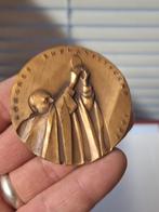 Eucharistische bronzen medaille 1984, Ophalen of Verzenden, Brons