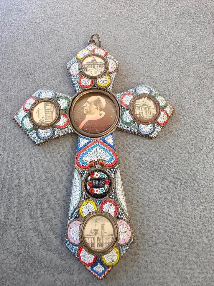 Mille Fiori kruis (italy), Verzamelen, Religie, Zo goed als nieuw, Ophalen of Verzenden