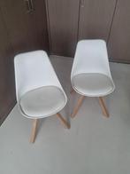 2 stoelen wit, Huis en Inrichting, Ophalen, Zo goed als nieuw, Wit