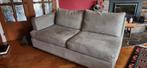 A donner Canapé 2-3 personnes gris perle finement velouté, Ophalen, Zo goed als nieuw, Stof