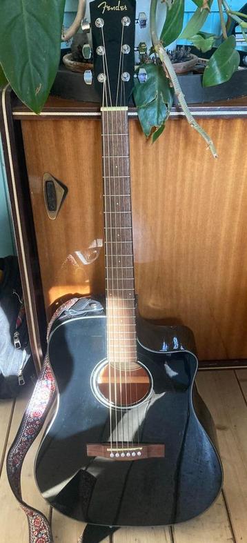 Fender CD-60SCE Black akoestische gitaar  beschikbaar voor biedingen